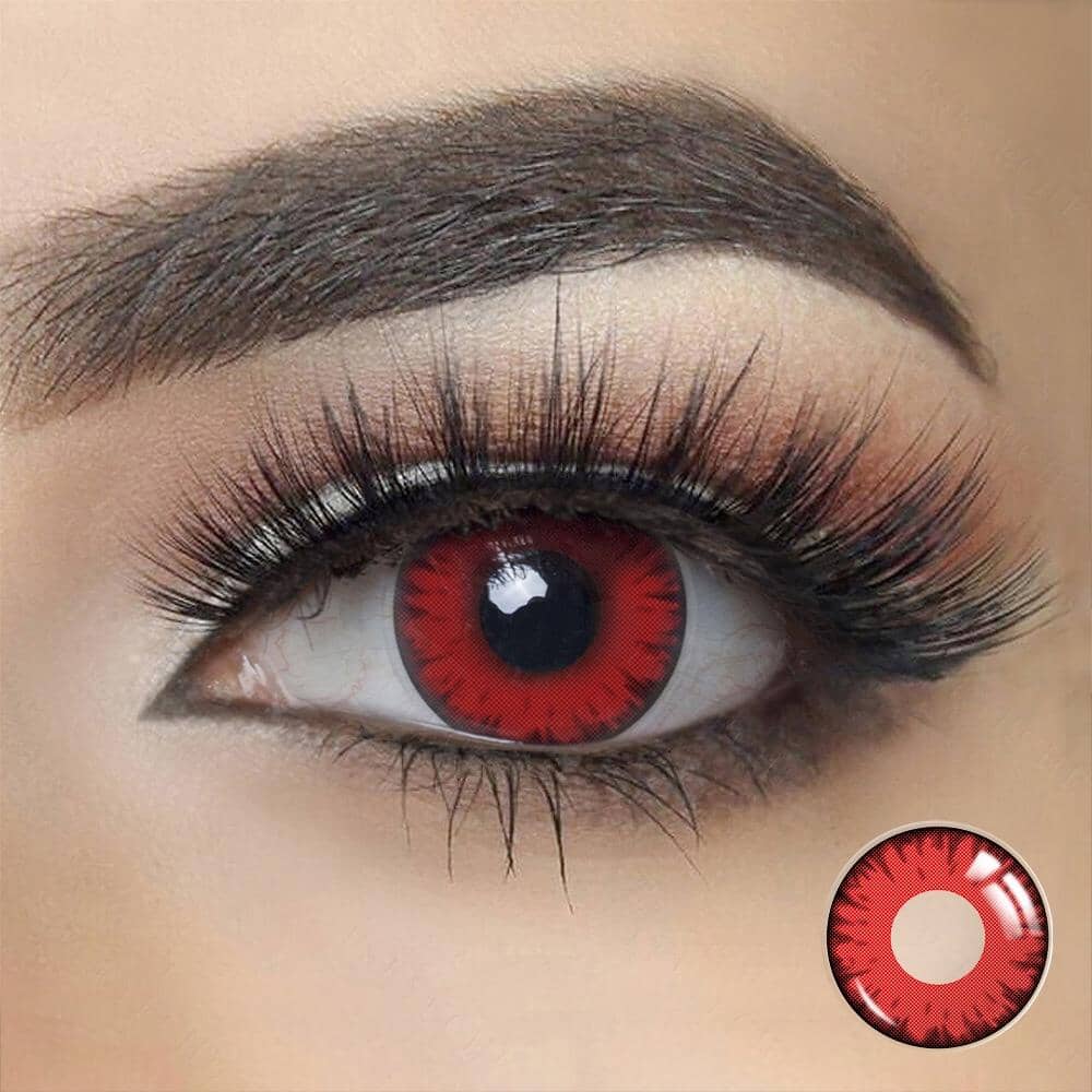 Cosplay The Eye Of Lucifer Red Prescription Colored Contact Lenses Beauon 