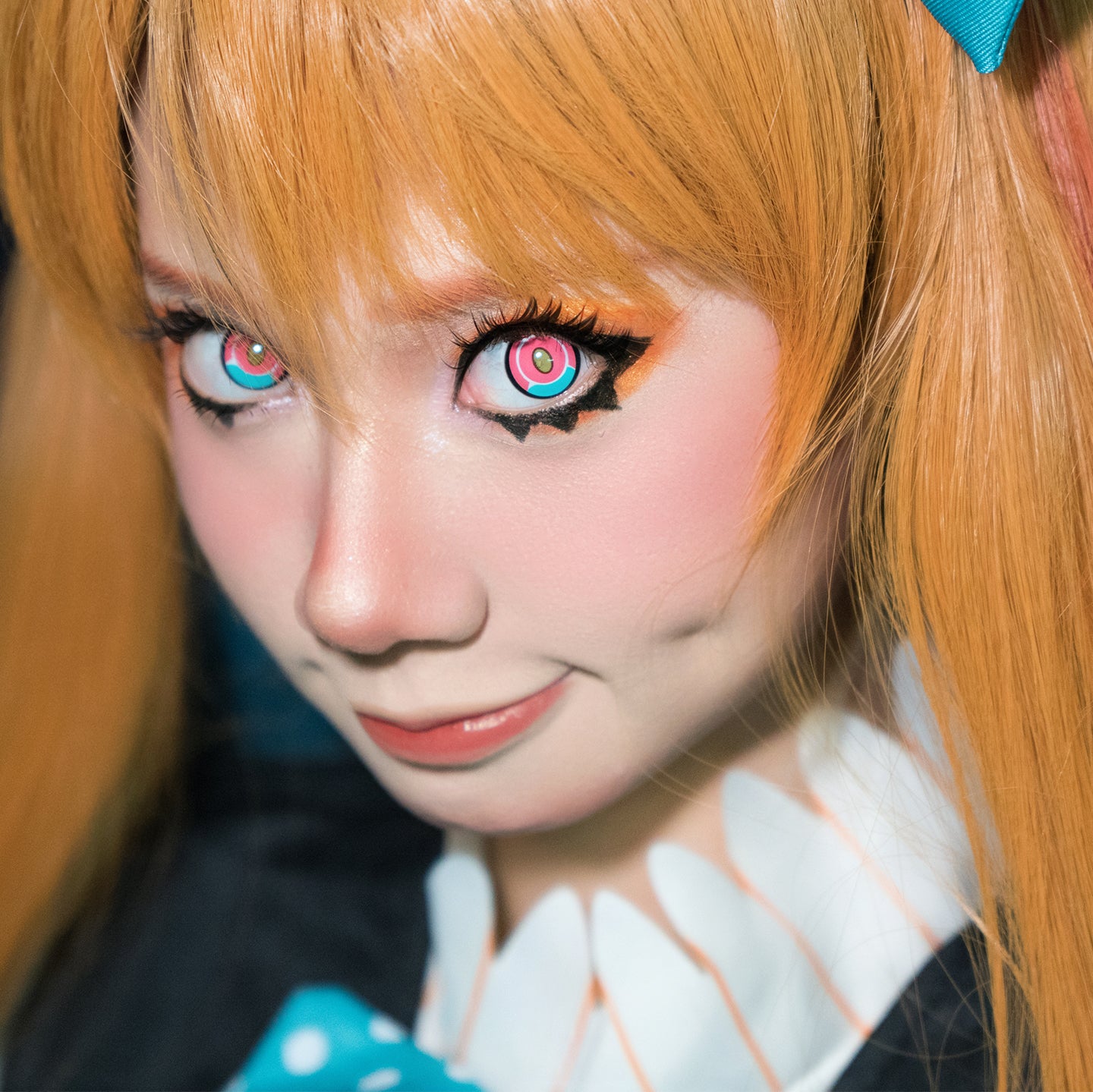 Cosplay Titan Pink Colored Contact Lenses Beauon 