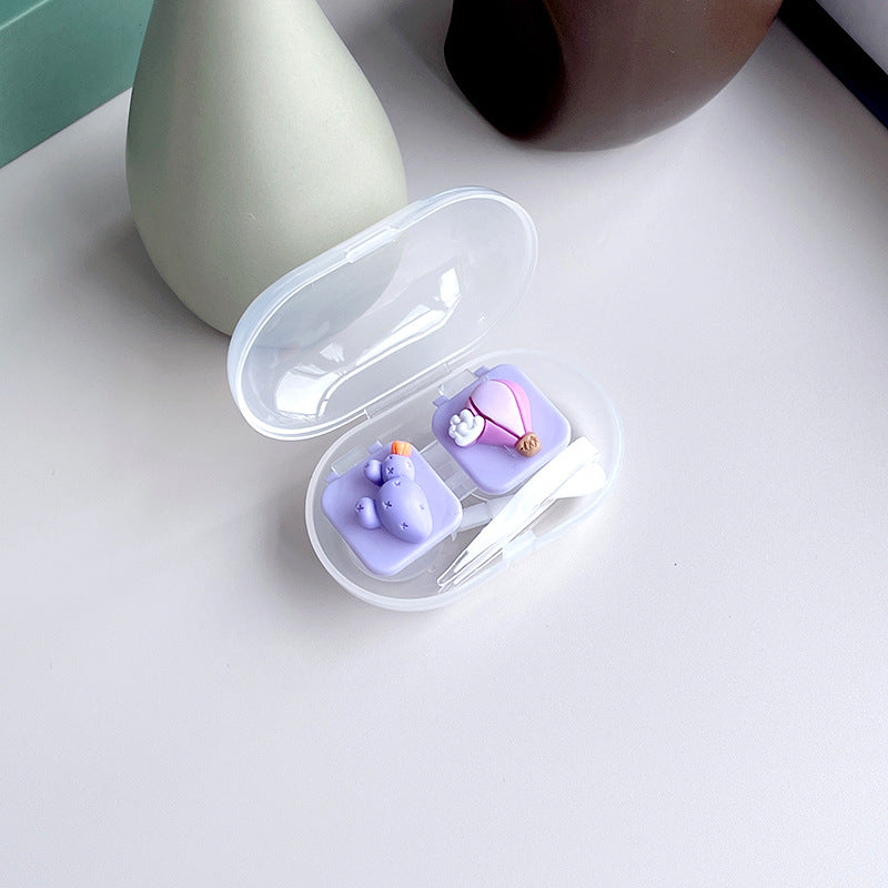 DIY Colored Contact Lens Case Beauon Purple 