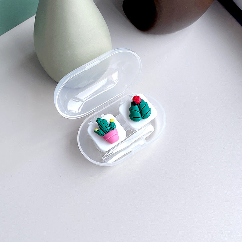 DIY Colored Contact Lens Case Beauon White 
