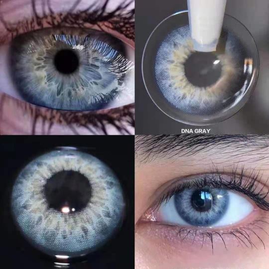 DNA Taylor Blue Gray Prescription Colored Contact Lenses Beauon 