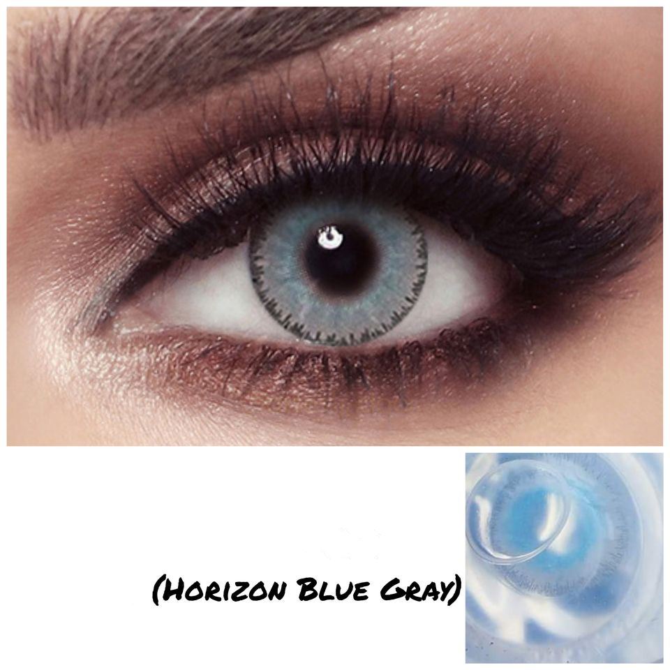 Elite Horizon Blue Gray Colored Contact Lenses Beauon 