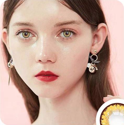 Elves Gold brown Colored Contact Lenses Beauon 