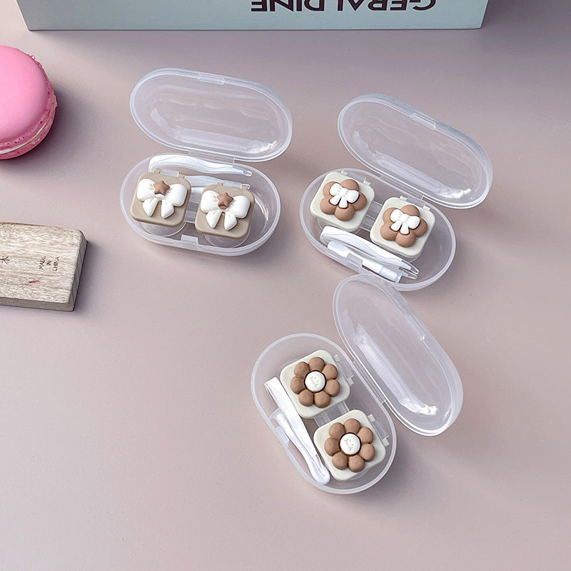 Flower Colored Contact Lens Case Beauon 