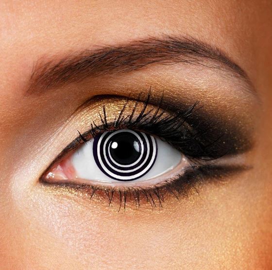 Halloween Black&White Spiral Colored Contact Lenses Beauon 