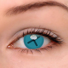 Halloween Button Eye Blue Colored Contact Lenses Beauon 