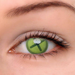 Halloween Button Eye Green Colored Contact Lenses Beauon 