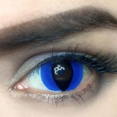 Halloween Cat Eye Blue Colored Contact Lenses Beauon 