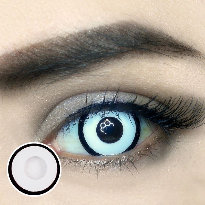 Halloween Cosplay White Manson Colored Contact Lenses Beauon 