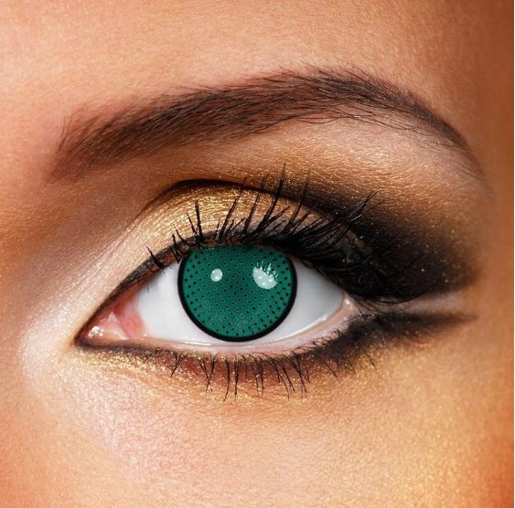 Halloween Green mesh Colored Contact Lenses Beauon 