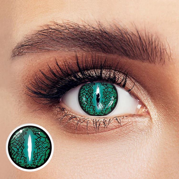 Halloween Lizard Eye Green Colored Contact Lenses Beauon 