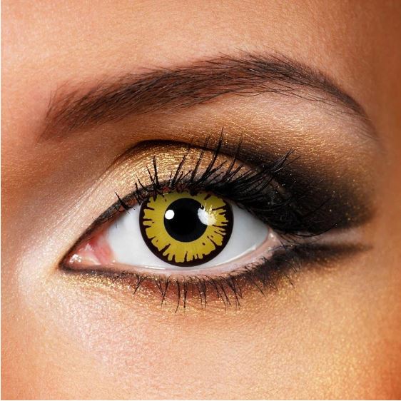 Halloween NEW MOON Yellow Colored Contact Lenses Beauon 