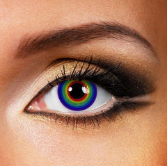 Halloween RAINBOW Multicolor Colored Contact Lenses Beauon 