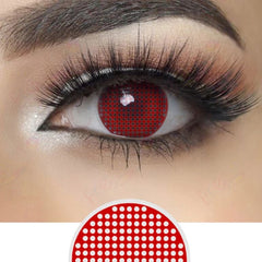 Halloween Red Mesh Colored Contact Lenses Beauon 