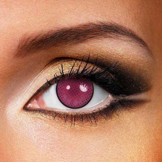 Halloween Rose mesh pink Colored Contact Lenses Beauon 