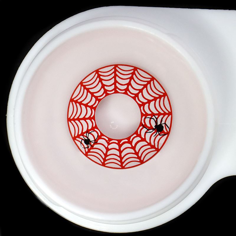 Halloween Spider Web Red Contact Lenses Beauon 