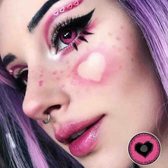 Halloween Starry Sky Anime Yandere Pink Colored Contact Lenses Beauon 