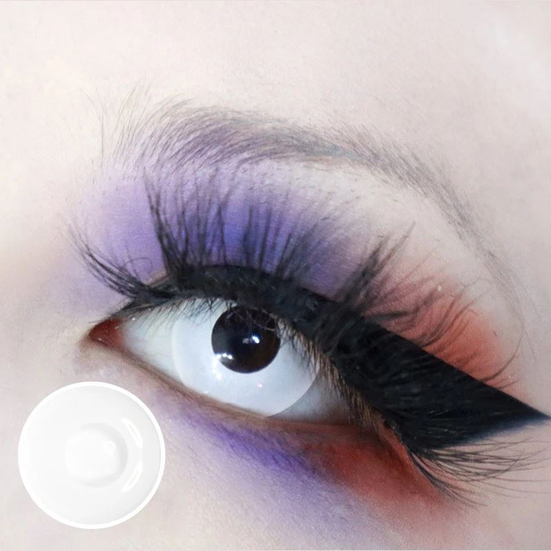 Halloween White block Colored Contact Lenses Beauon 