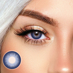 Helena Dark Blue Colored Contact Lenses Beauon 