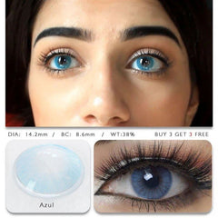 Hidrocor Azul Prescription Colored Contact Lenses – Beauon