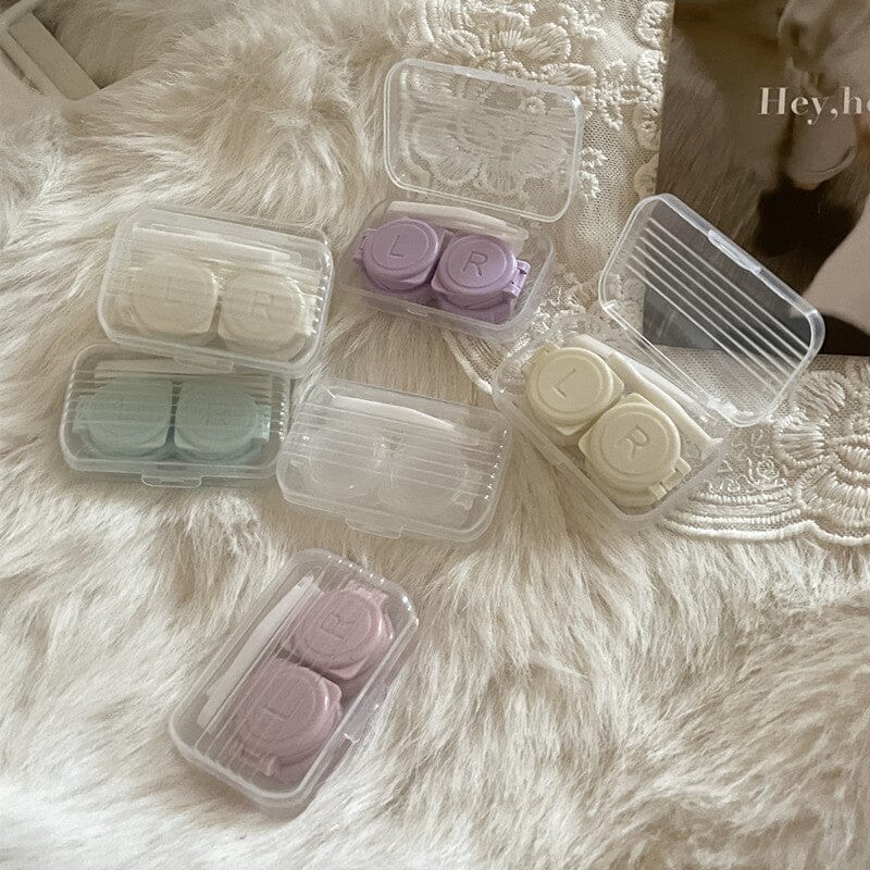 INS like Fish Transparent Simple Colored Contact Lens Case Beauon 