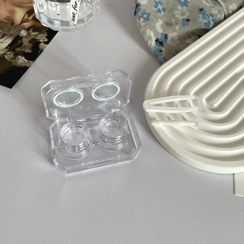 Ins Mini Simple Colored Contact Lens Case Beauon 