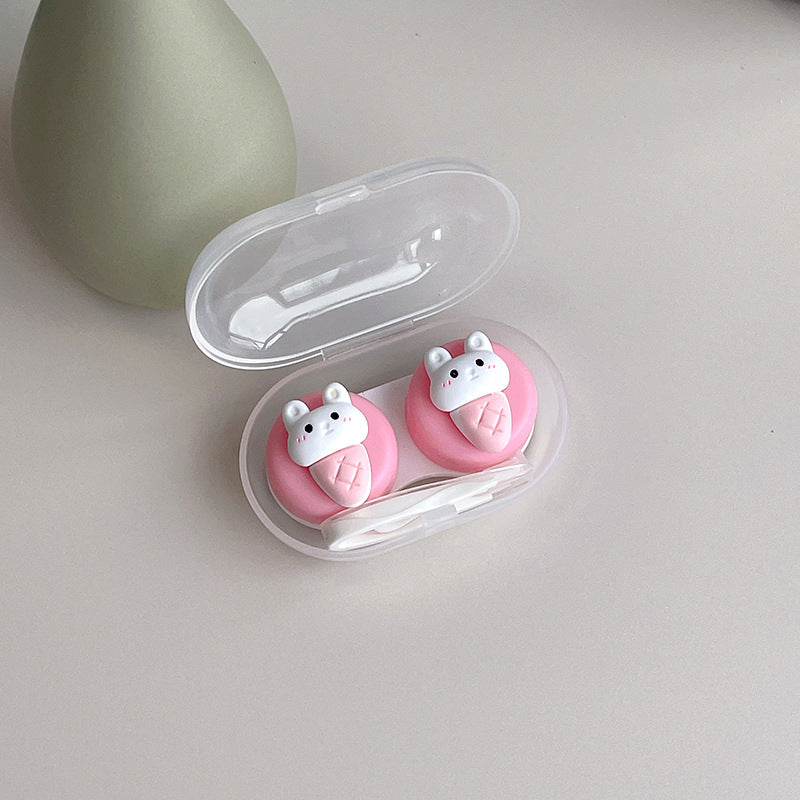 INS Simple Cute DIY Colored Contact Lens Case Beauon Pink 