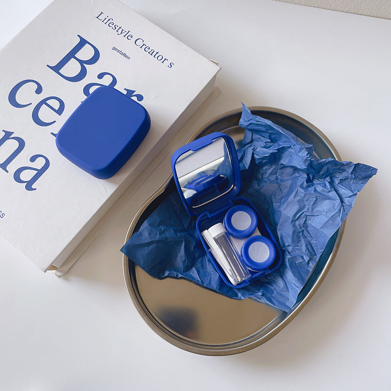 Klein Blue Colored Contact Lens Case Beauon 