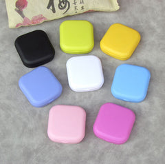 Lovely square portable Multicolor Colored Contact Lens Case Beauon 