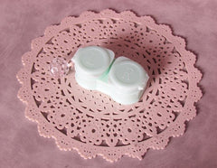 Macaroon flip cover Colored Contact Lens Case Beauon Green 