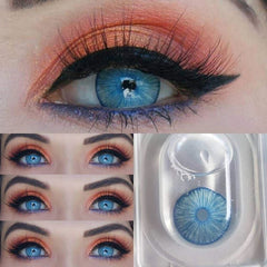 New York Blue Colored Contact Lenses Beauon 