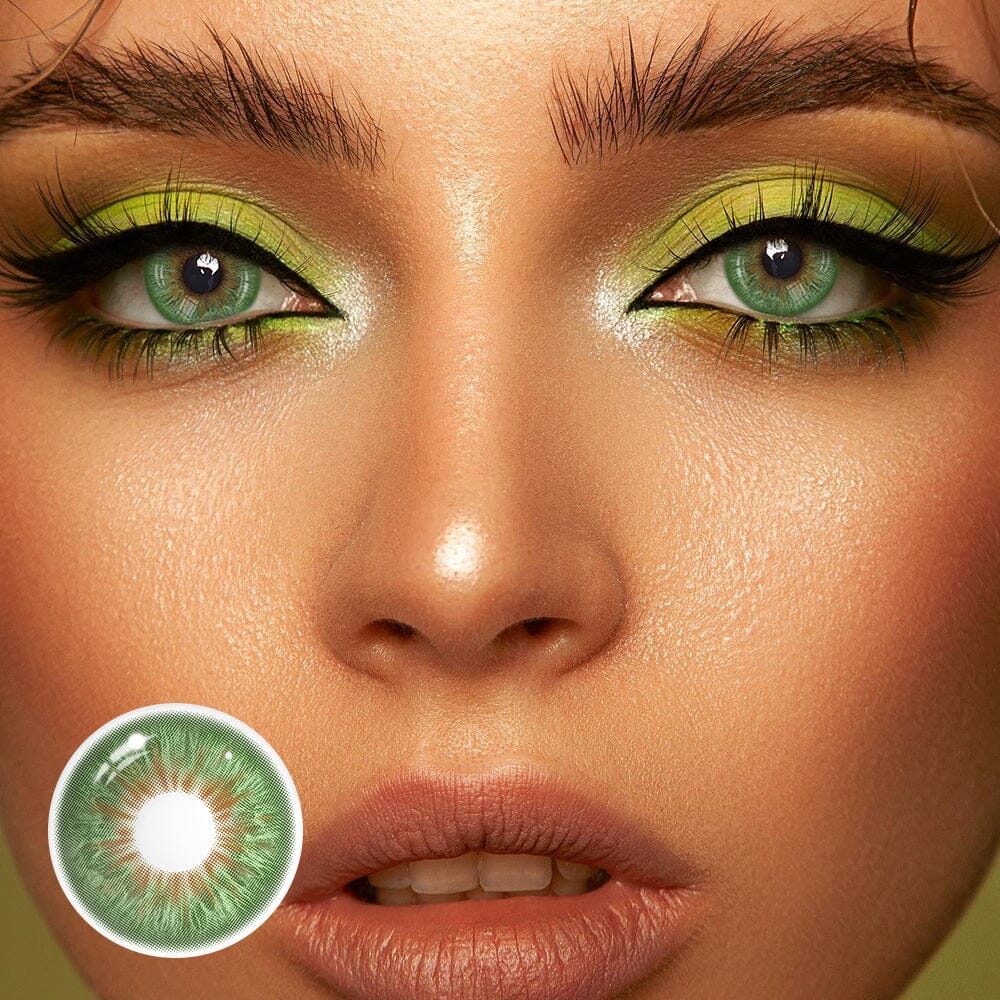 Olivia Green Colored Contact Lenses Beauon 