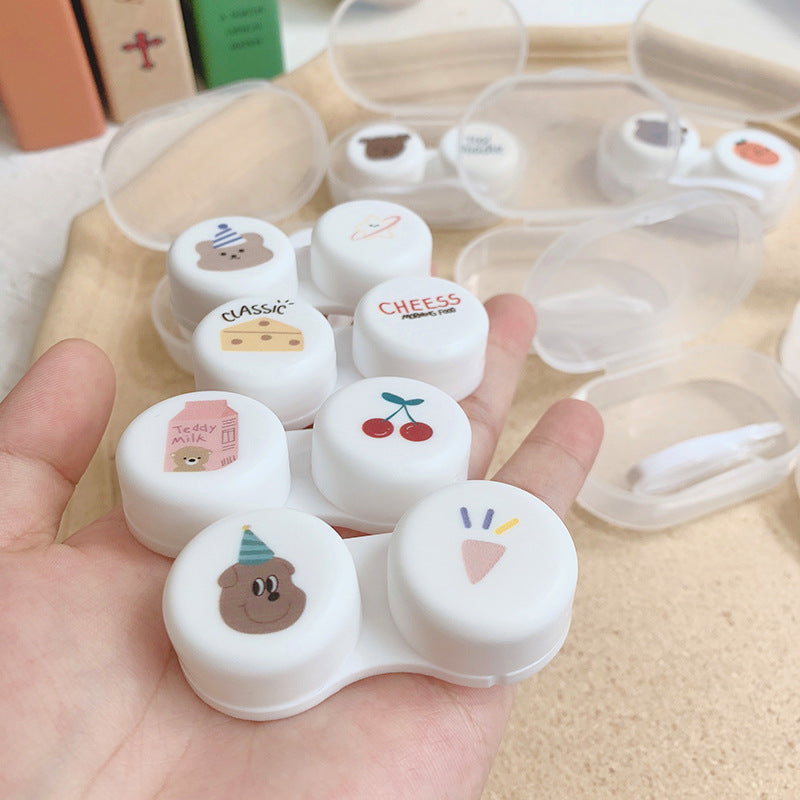 Oval Colored Contact Lens Case Beauon 
