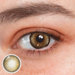 Penina Golden Brown Prescription Colored Contact Lenses Beauon 