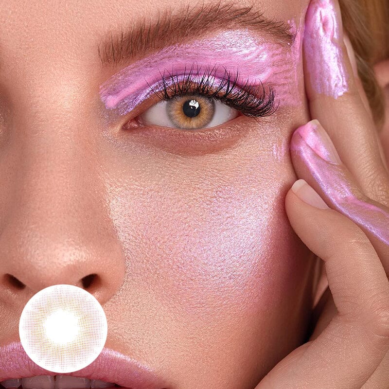 Perla Pink Prescription Colored Contact Lenses Beauon 