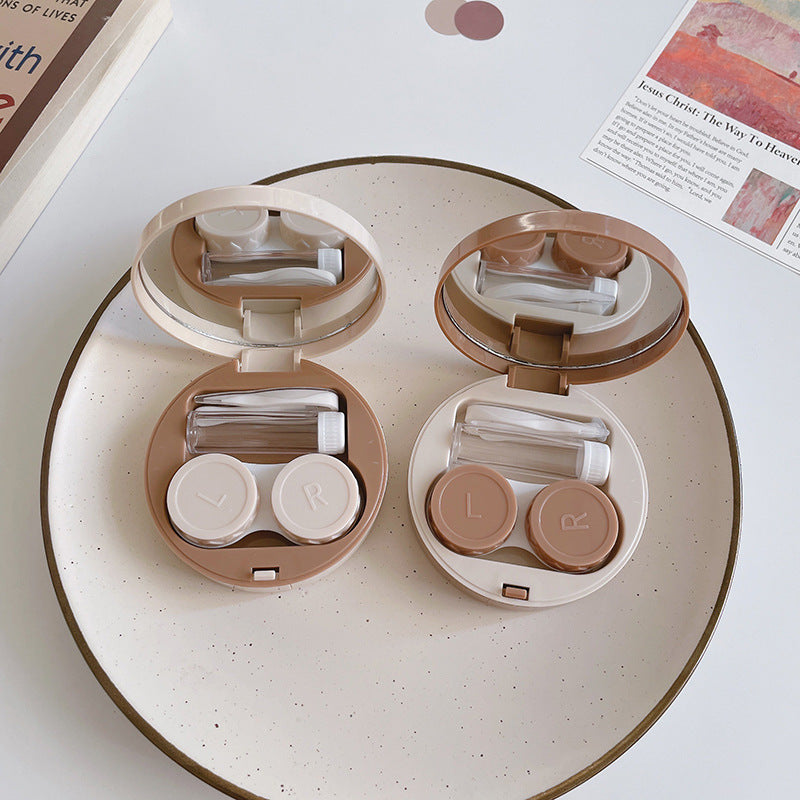 Round Colored Contact Lens Case Beauon 