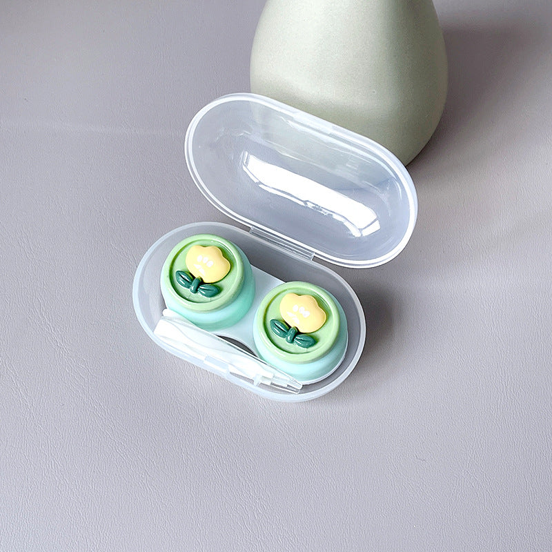 Small Fresh Bear Rabbit Colored Contact Lens Case Beauon 