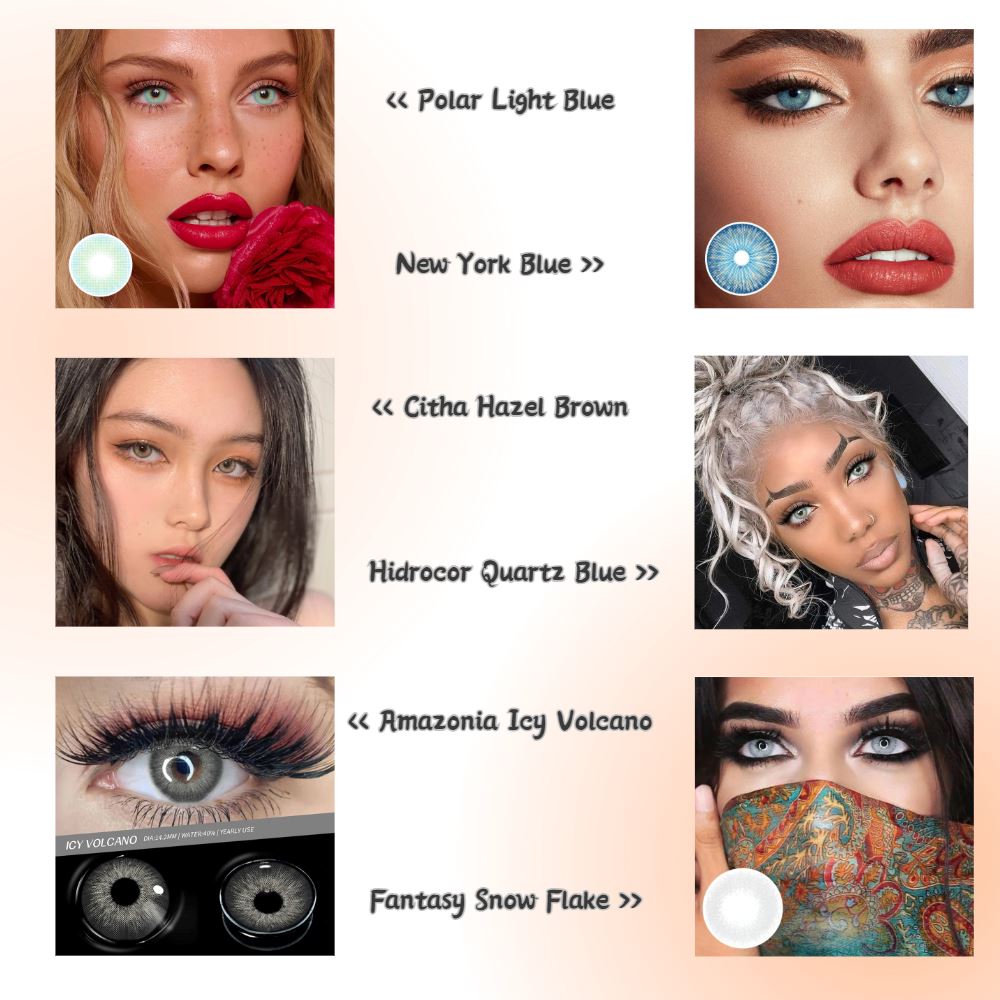 Super Box - Six Pairs Best Selling Contact Lens with Free Gift Beauon 
