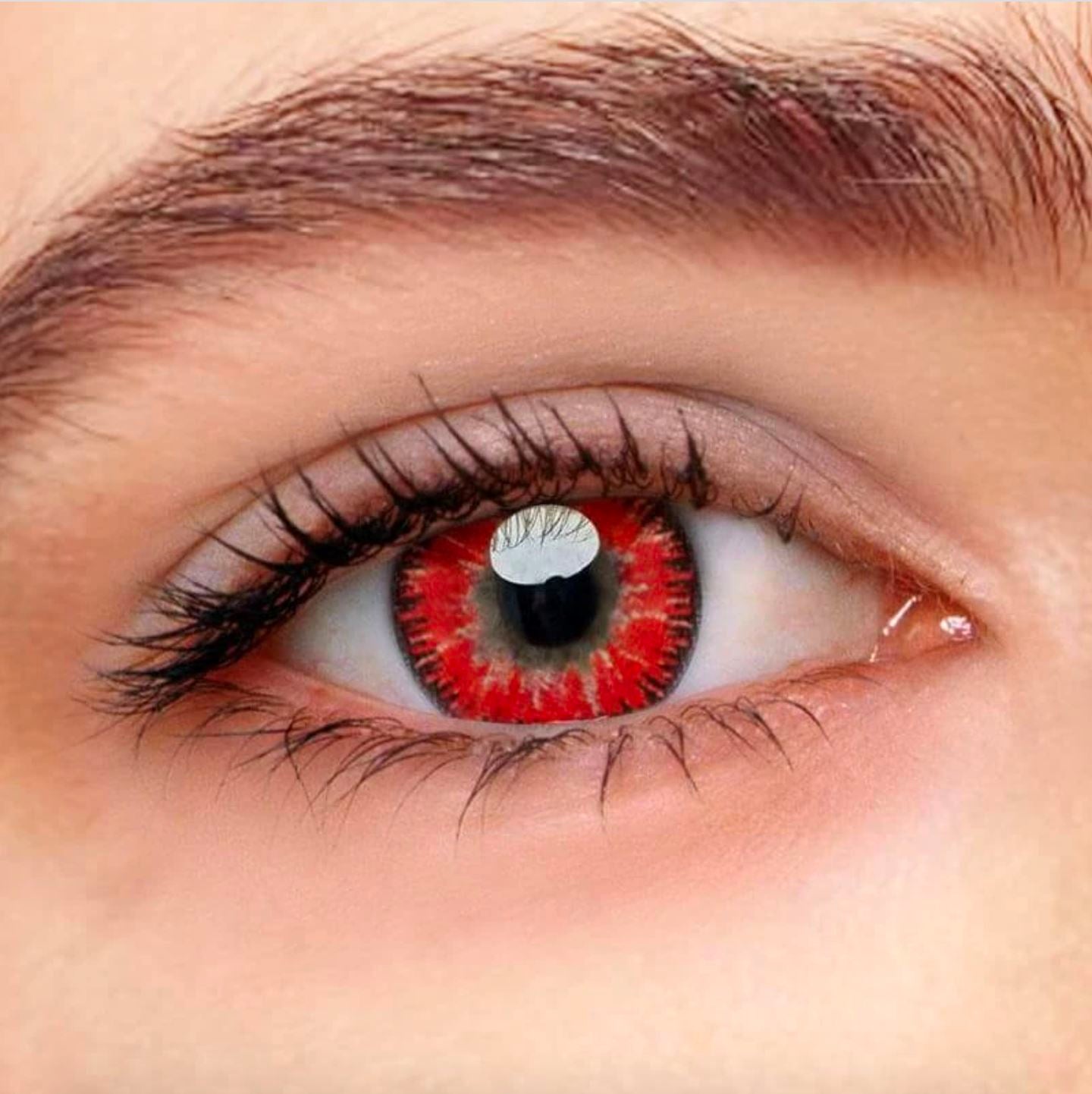 Vega Red Colored Contact Lenses Beauon 