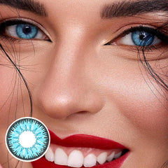 Vika tricolor Blue Colored Contact Lenses Beauon 